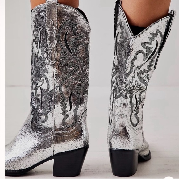 Free People Jeffery Campbell Dagget Western Boots  Sz 8 NWT - Picture 2 of 14